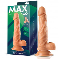 Realistic Dildo With Testicles Flesh 7,6" - 19.5 CM