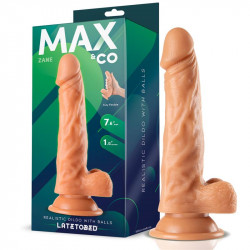 Realistic Dildo With Testicles Flesh 7,6" - 19.5 CM