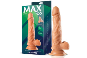Realistic Dildo With Testicles Flesh 7,6" - 19.5 CM