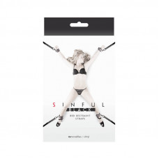 Sinful Black Bed Restraint Straps