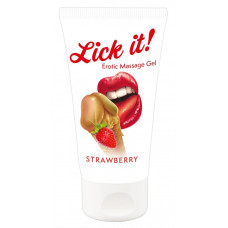Lick it Erotic Massage Gel Strawberry 50ml